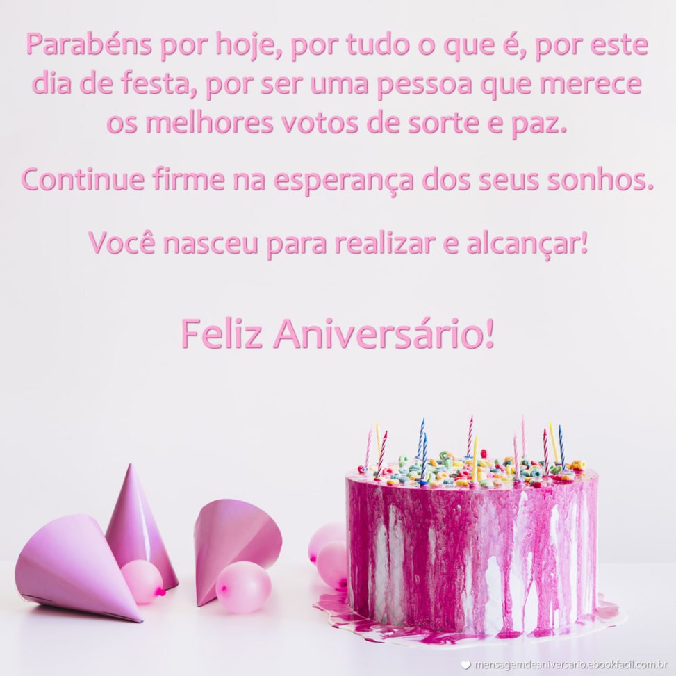Feliz Aniversário - Mensagens de Aniversário